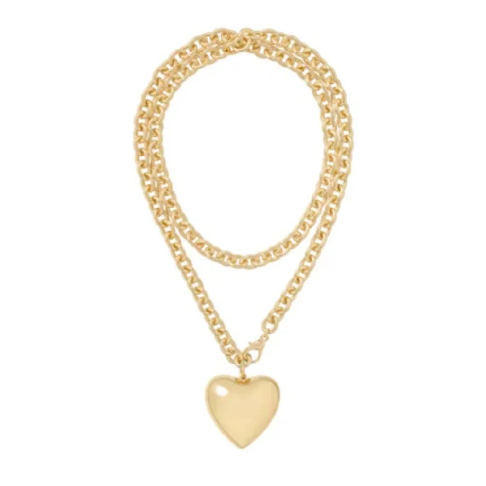 BEST Roxanne Assoulin The Big Puffy Heart Necklace Polished Gold_2